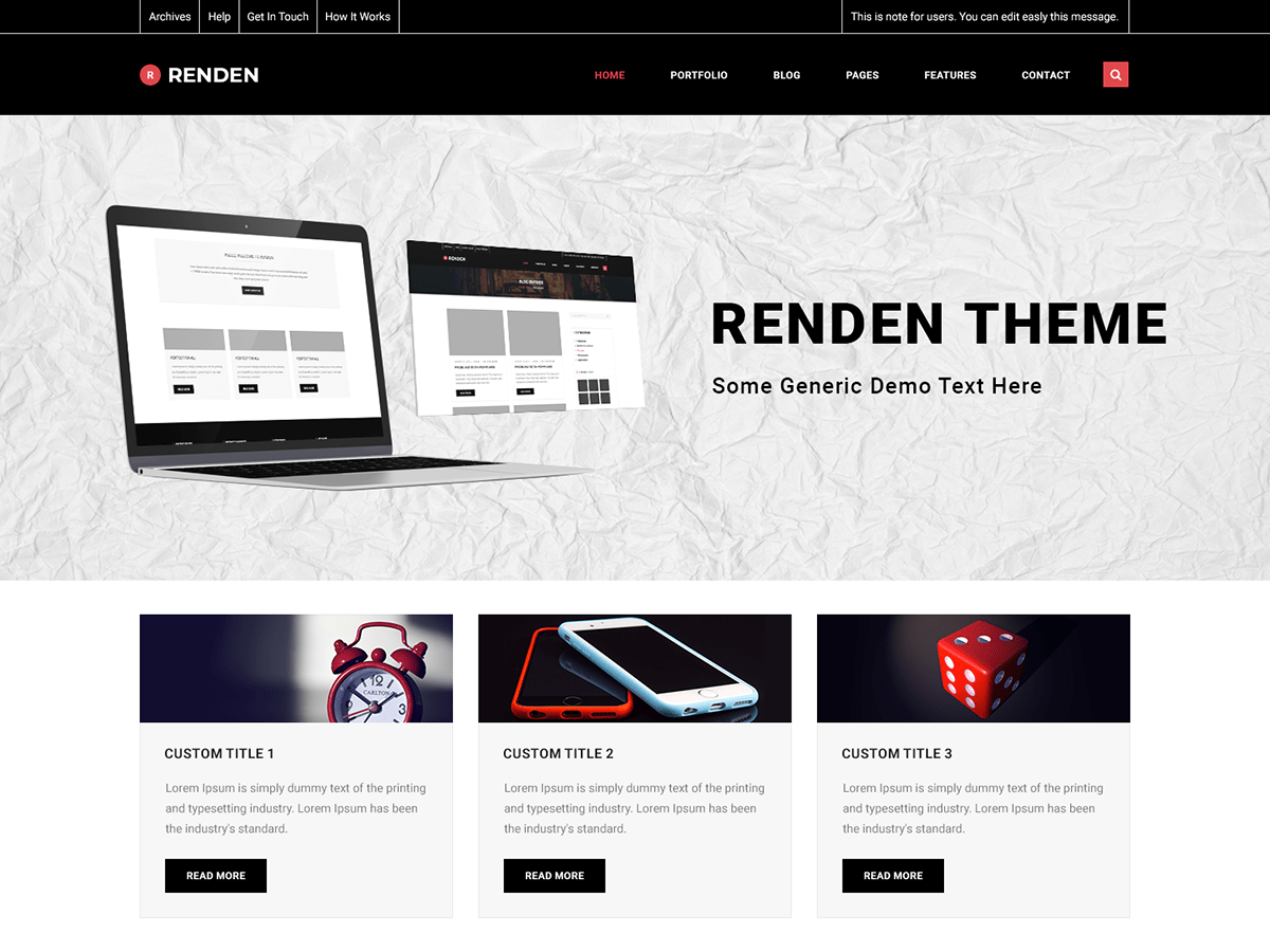 Renden eShop WordPress 主题