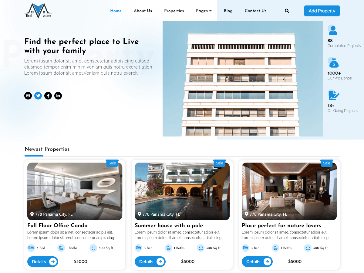 FSE Real Estate WordPress 主题