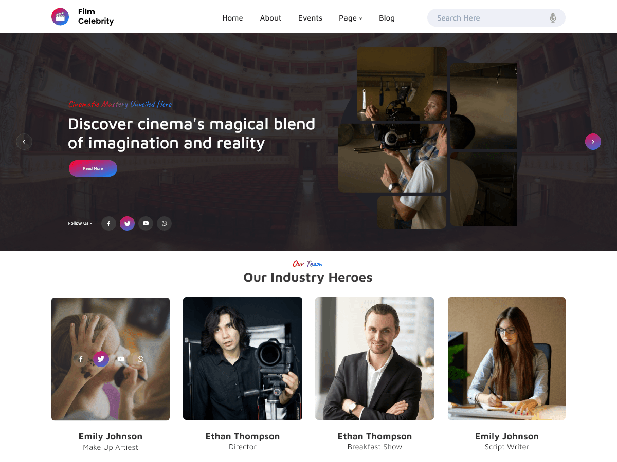 Film Celebrity WordPress 主题
