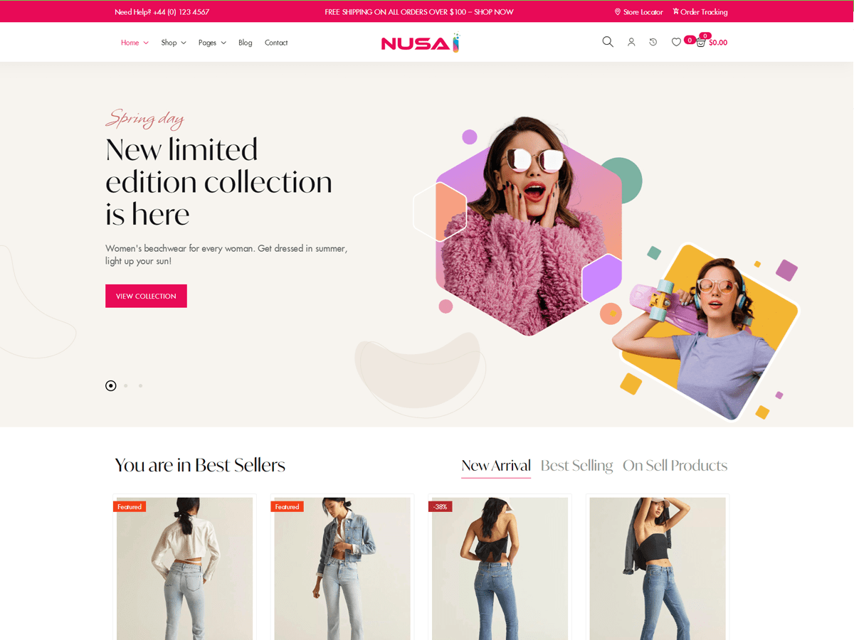 Nusai Fashion Store WordPress 主题