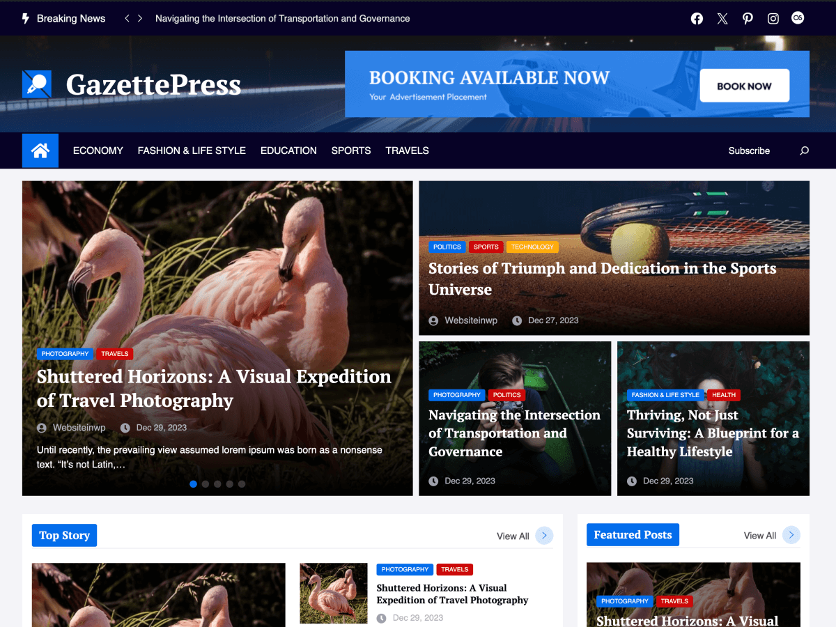 GazettePress WordPress 主题