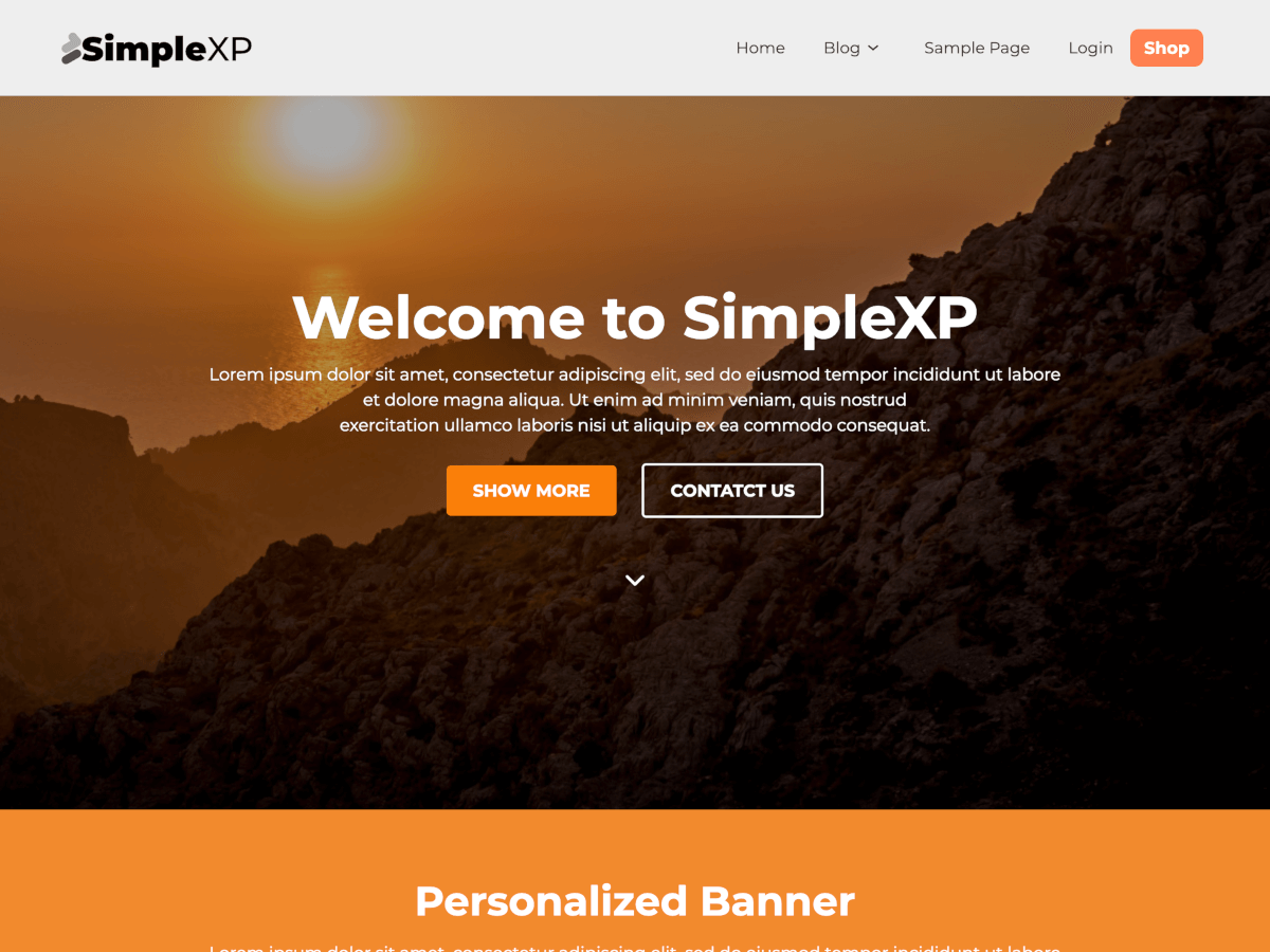 SimpleXP WordPress 主题