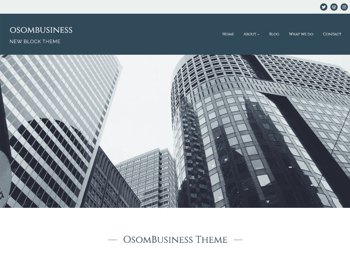 Osom Business WordPress 主题
