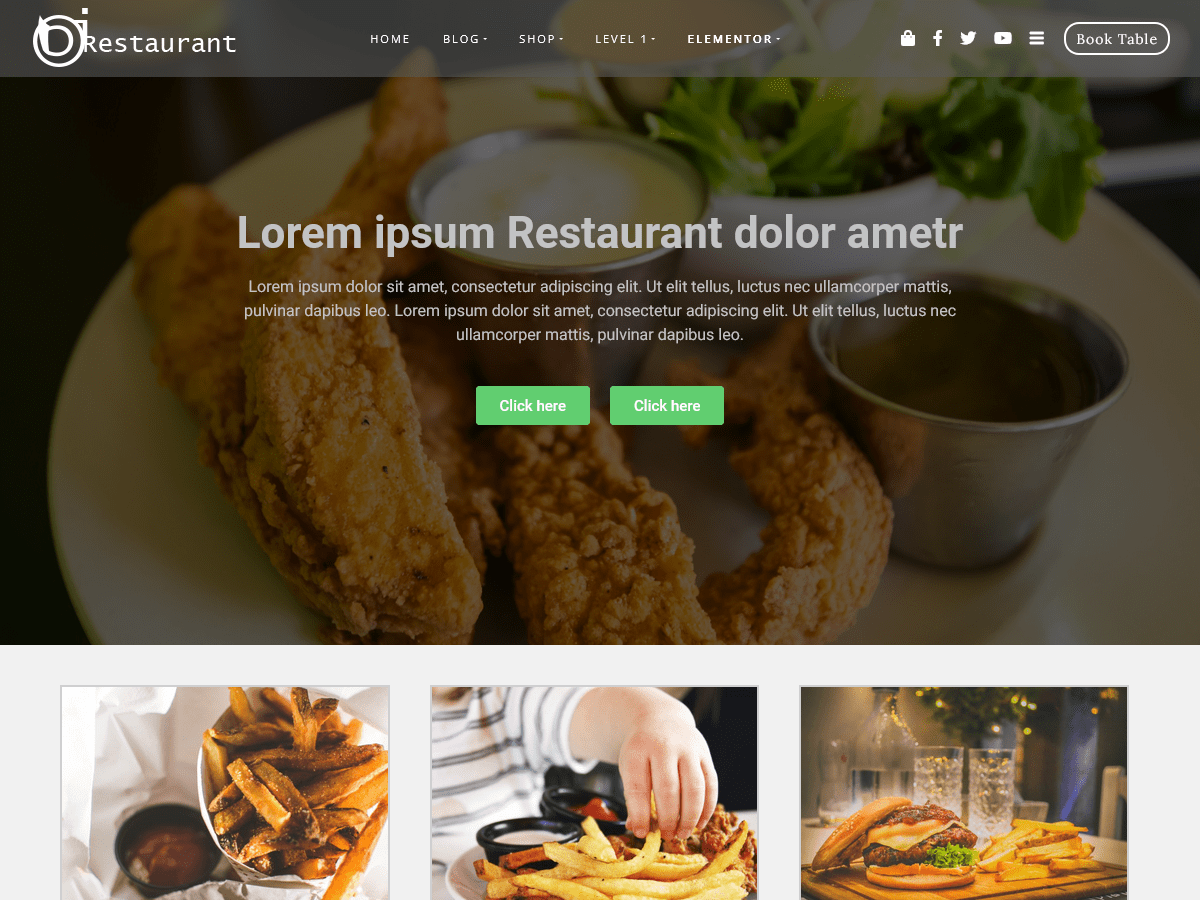 Restaurant Food Shop WordPress 主题