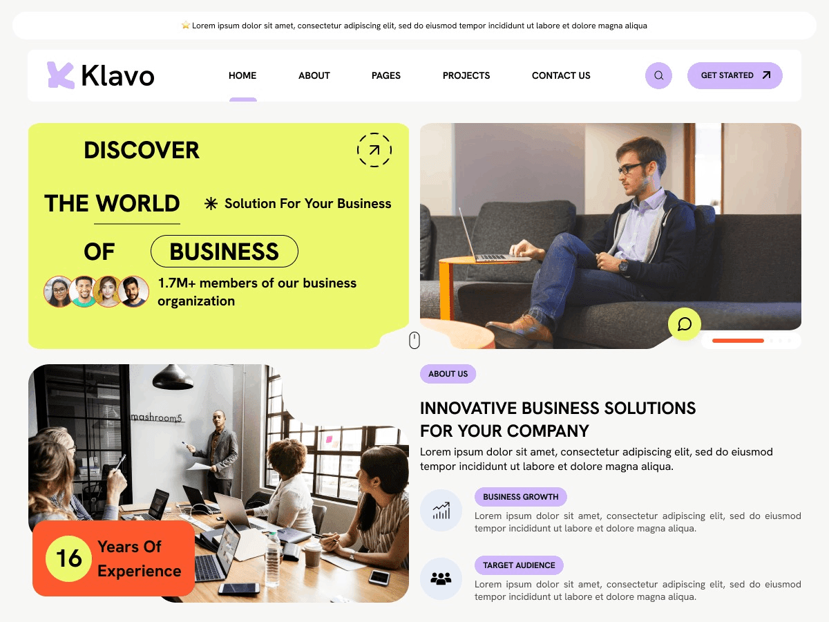 One Page Blocks WordPress 主题