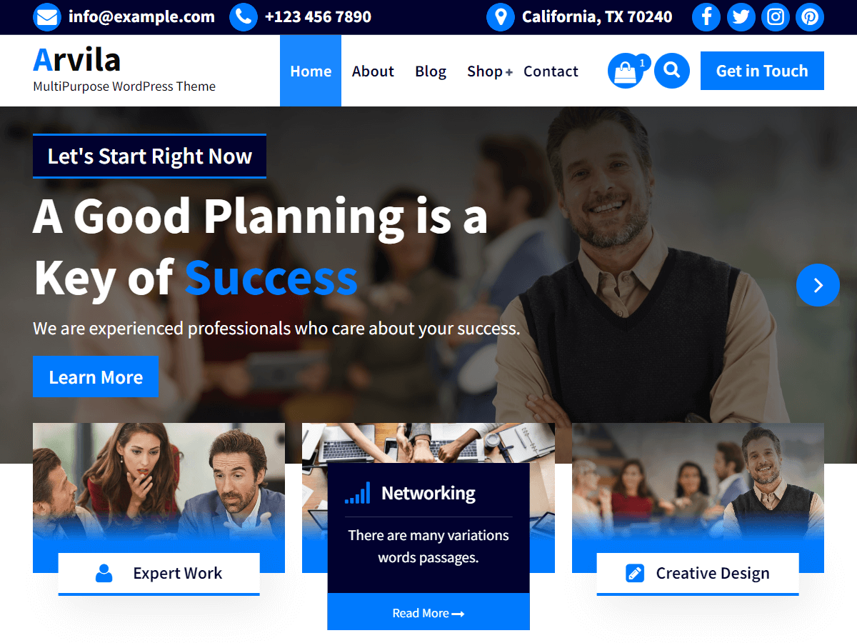 Arvila WordPress 主题