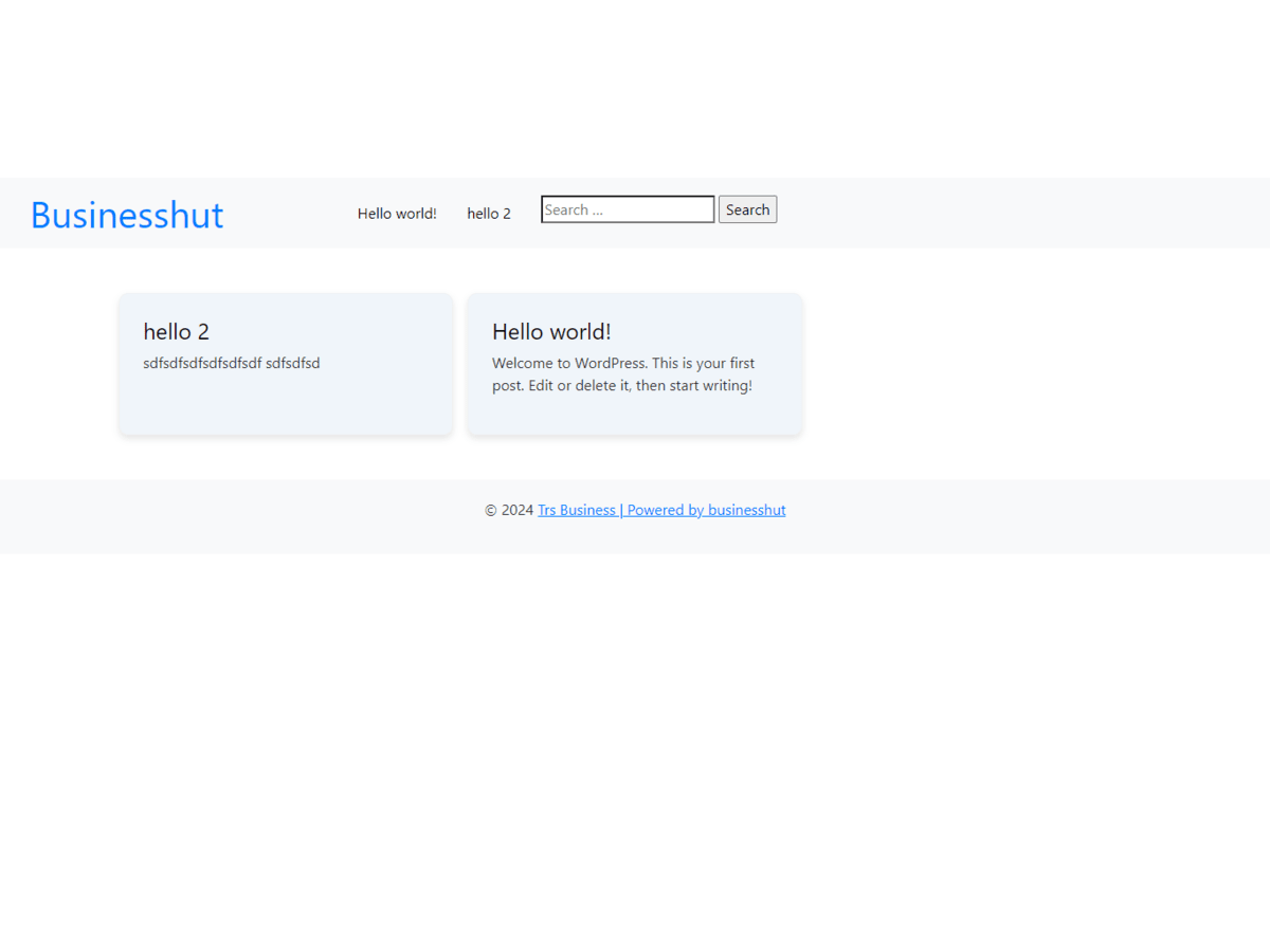 businesshut WordPress 主题