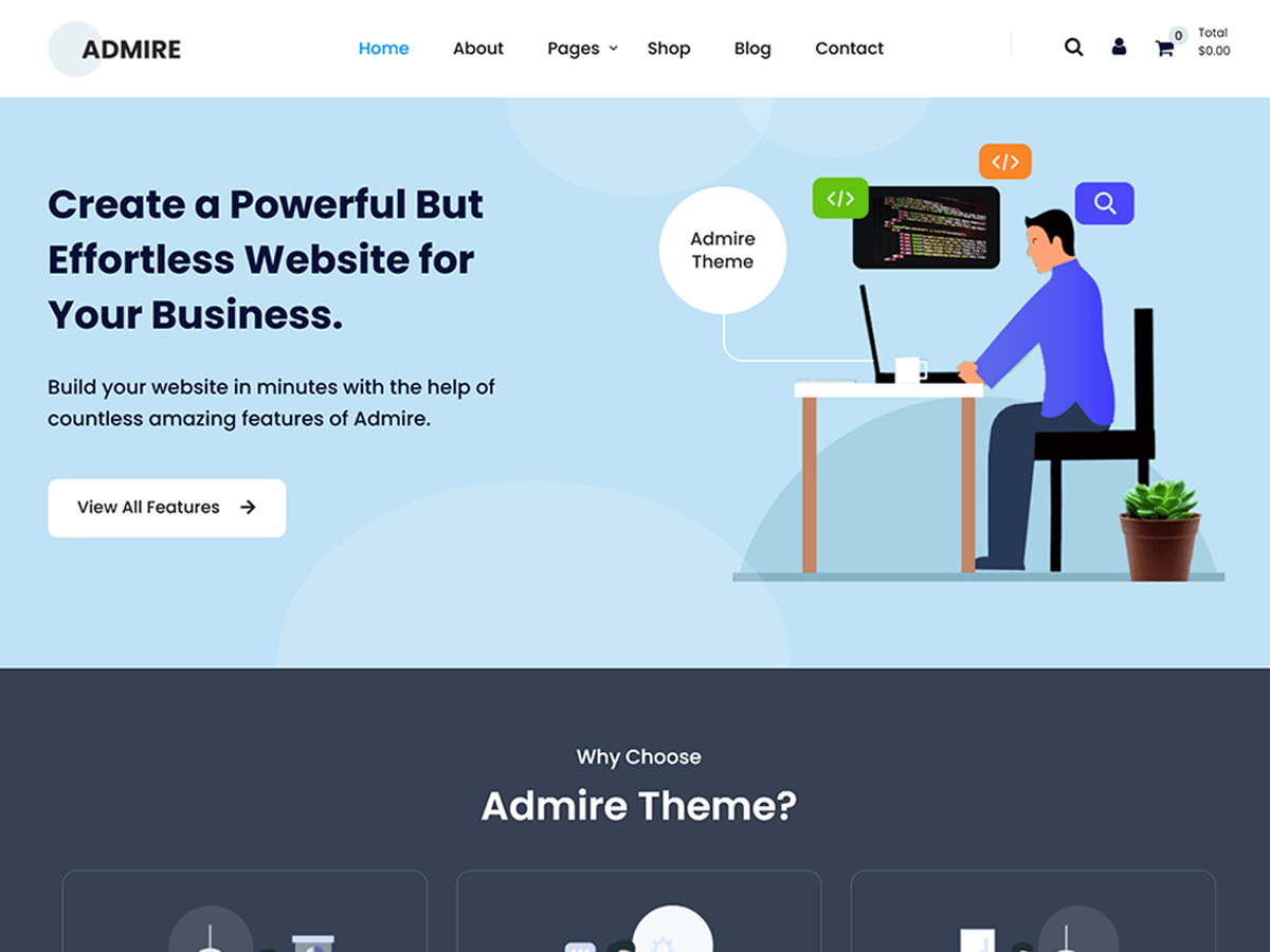 SKT Admire WordPress 主题