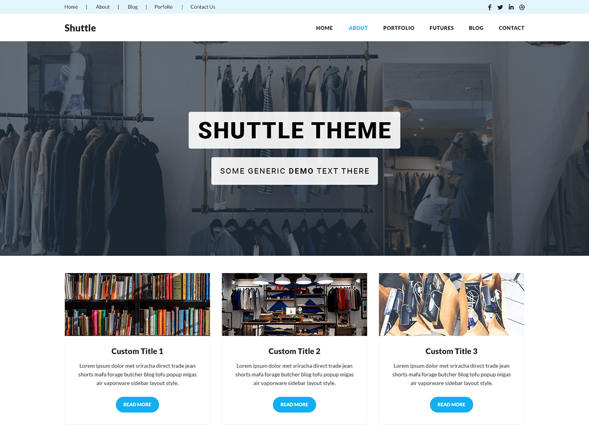 Shuttle iCommerce WordPress 主题