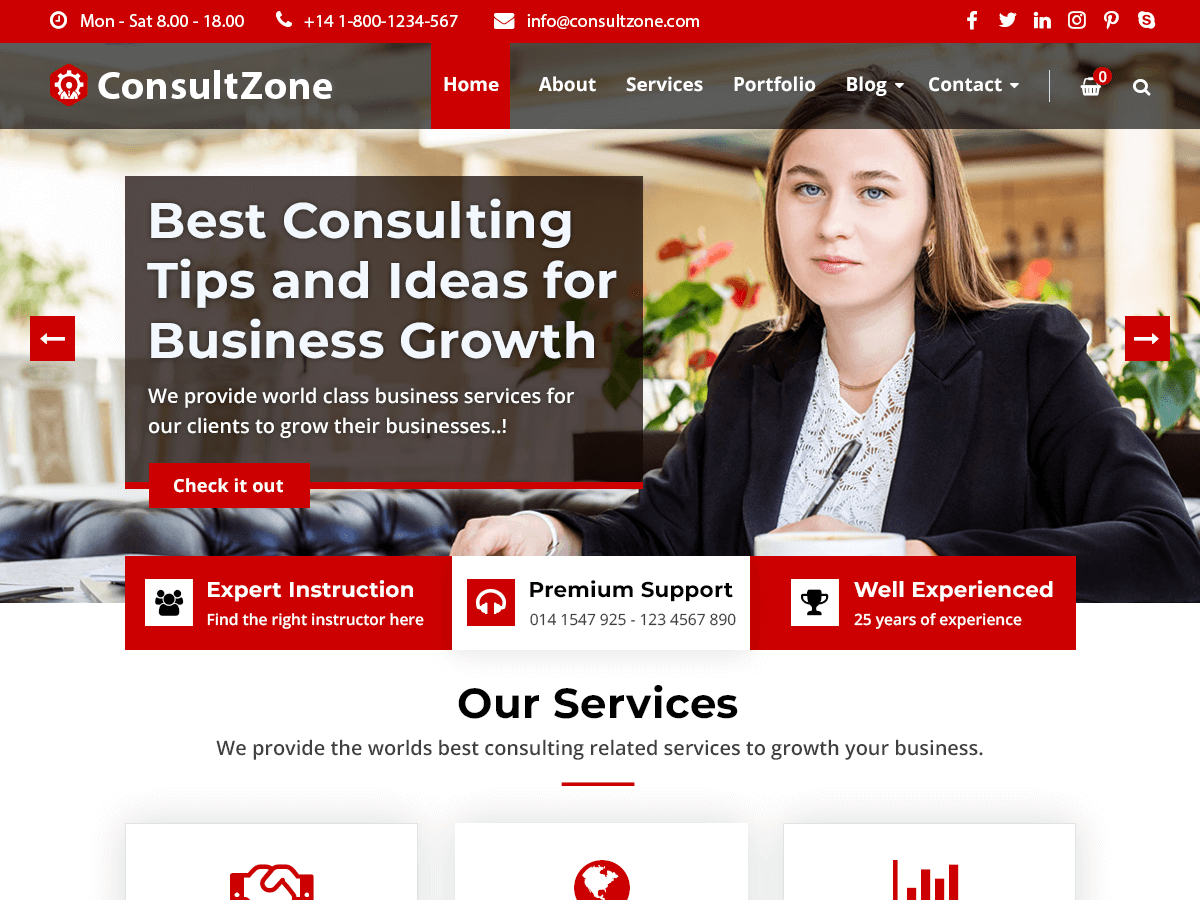 ConsultZone WordPress 主题