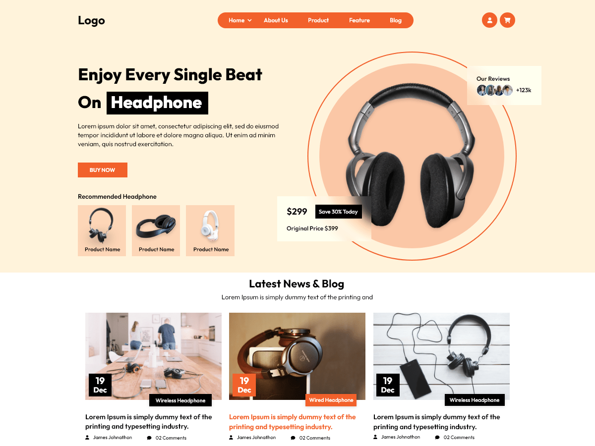Ecommerce Landing Page WordPress 主题