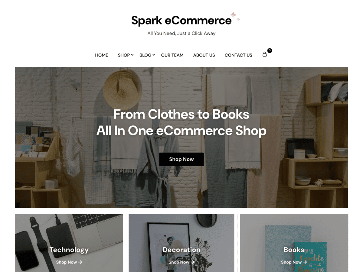 Spark eCommerce WordPress 主题