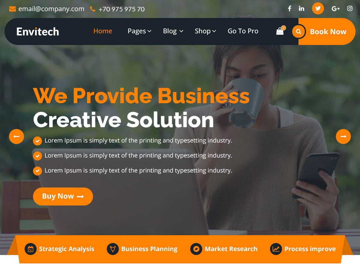 Envitech WordPress 主题
