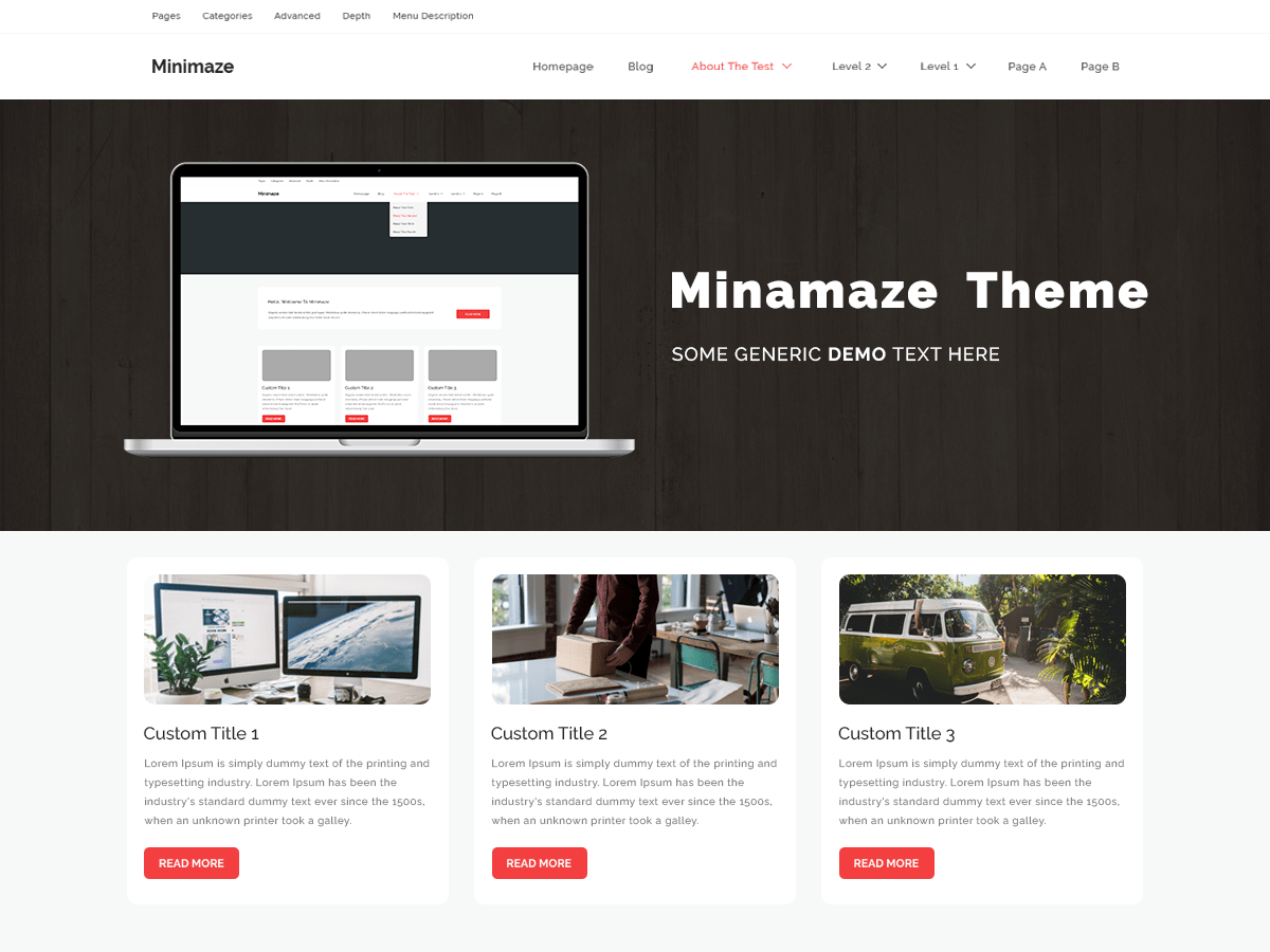 Minamaze eNews WordPress 主题
