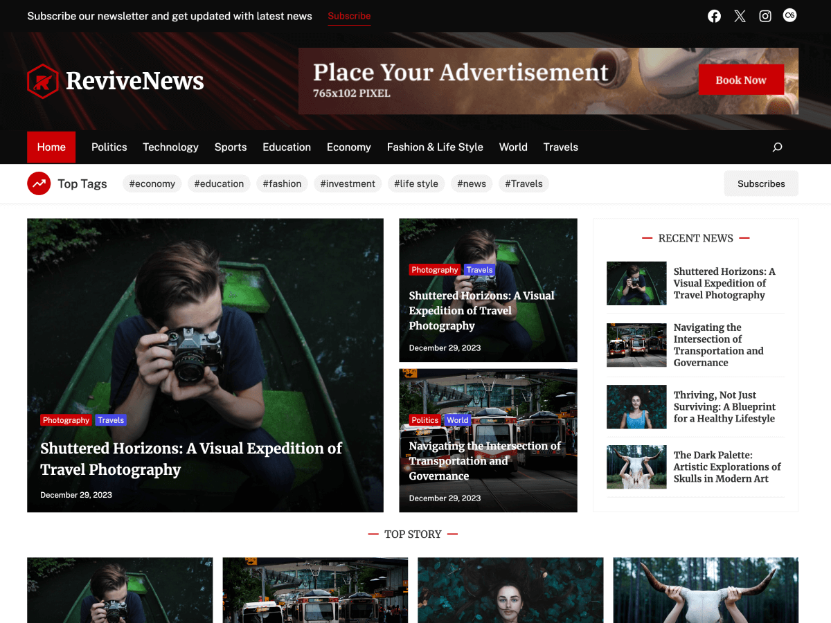 ReviveNews WordPress 主题