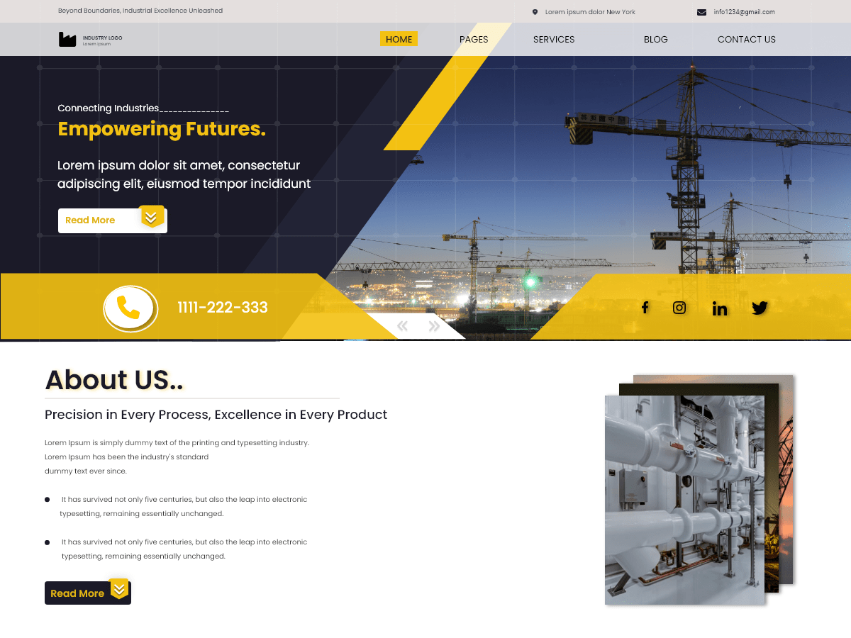 Real Industry WordPress 主题