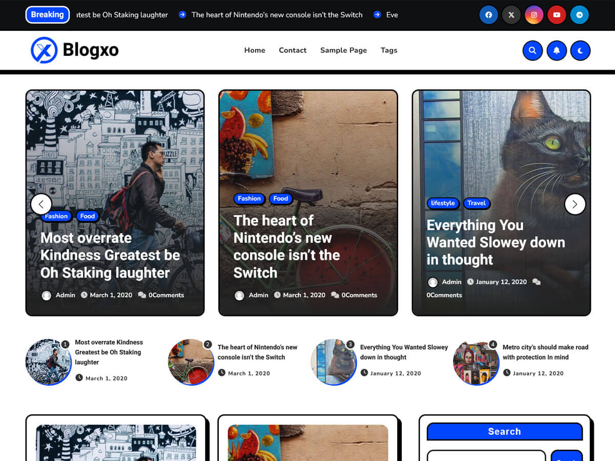 Blogxo WordPress 主题