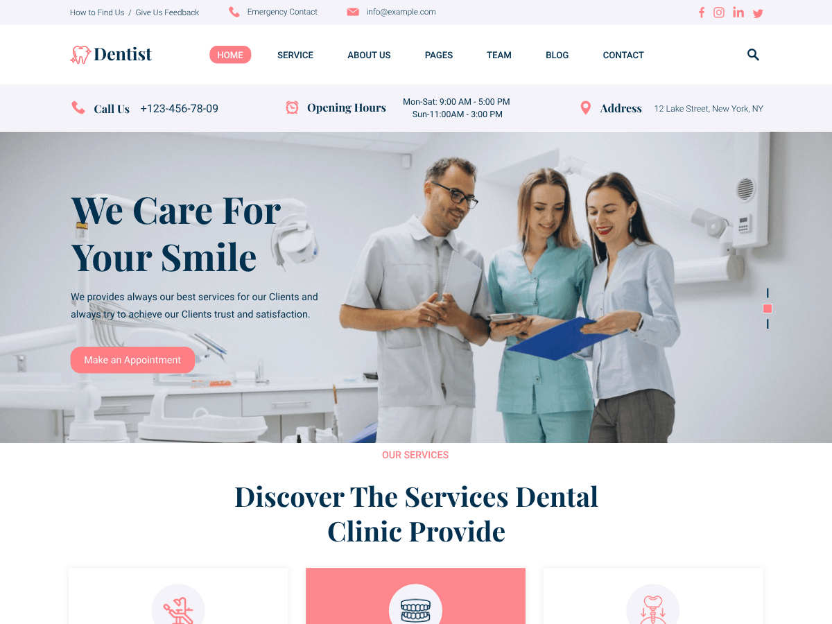 Dental Blocks WordPress 主题