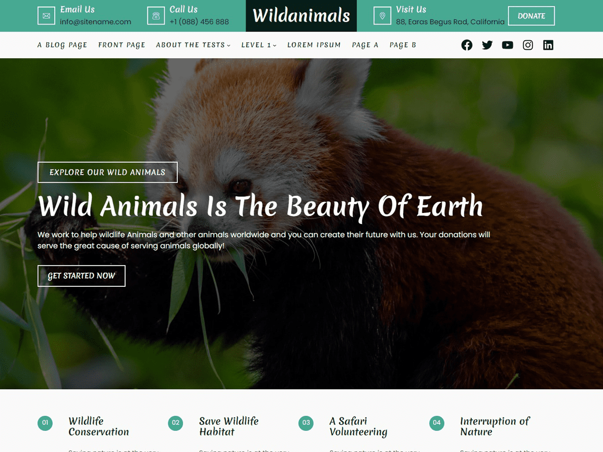 Wildanimals WordPress 主题