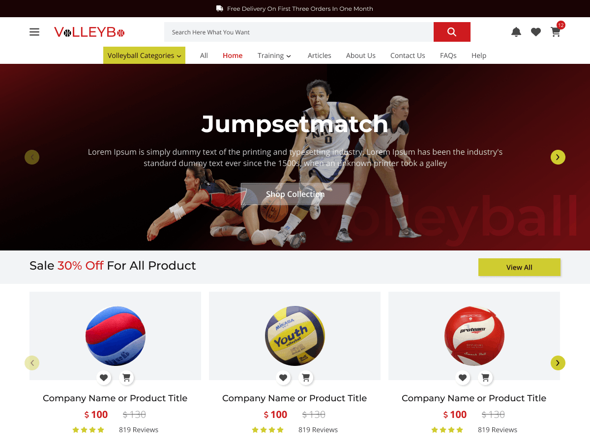 Volleyball Coach WordPress 主题