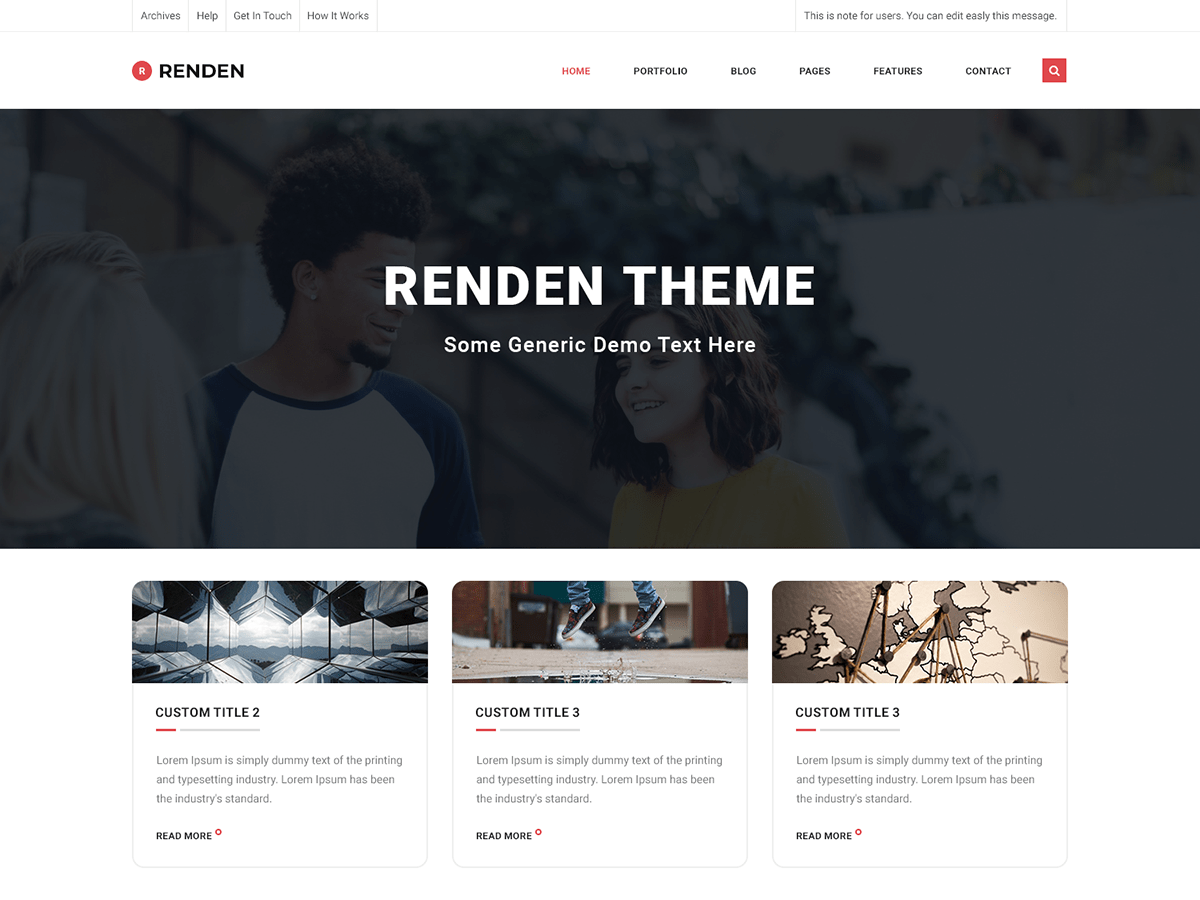 Renden eDark WordPress 主题