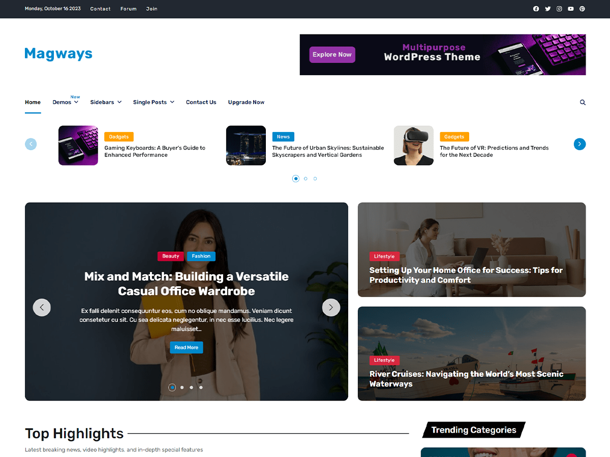 Magways WordPress 主题