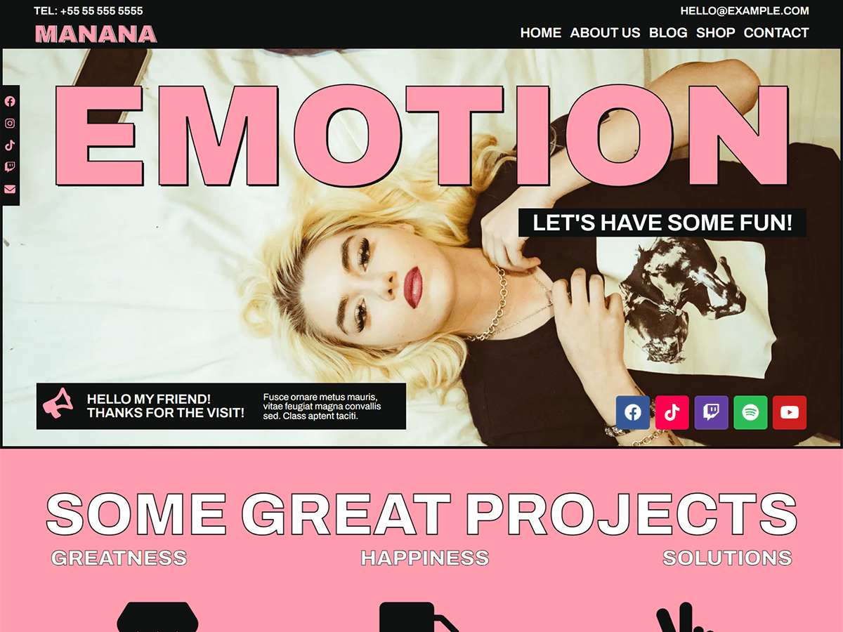 Manana WordPress 主题