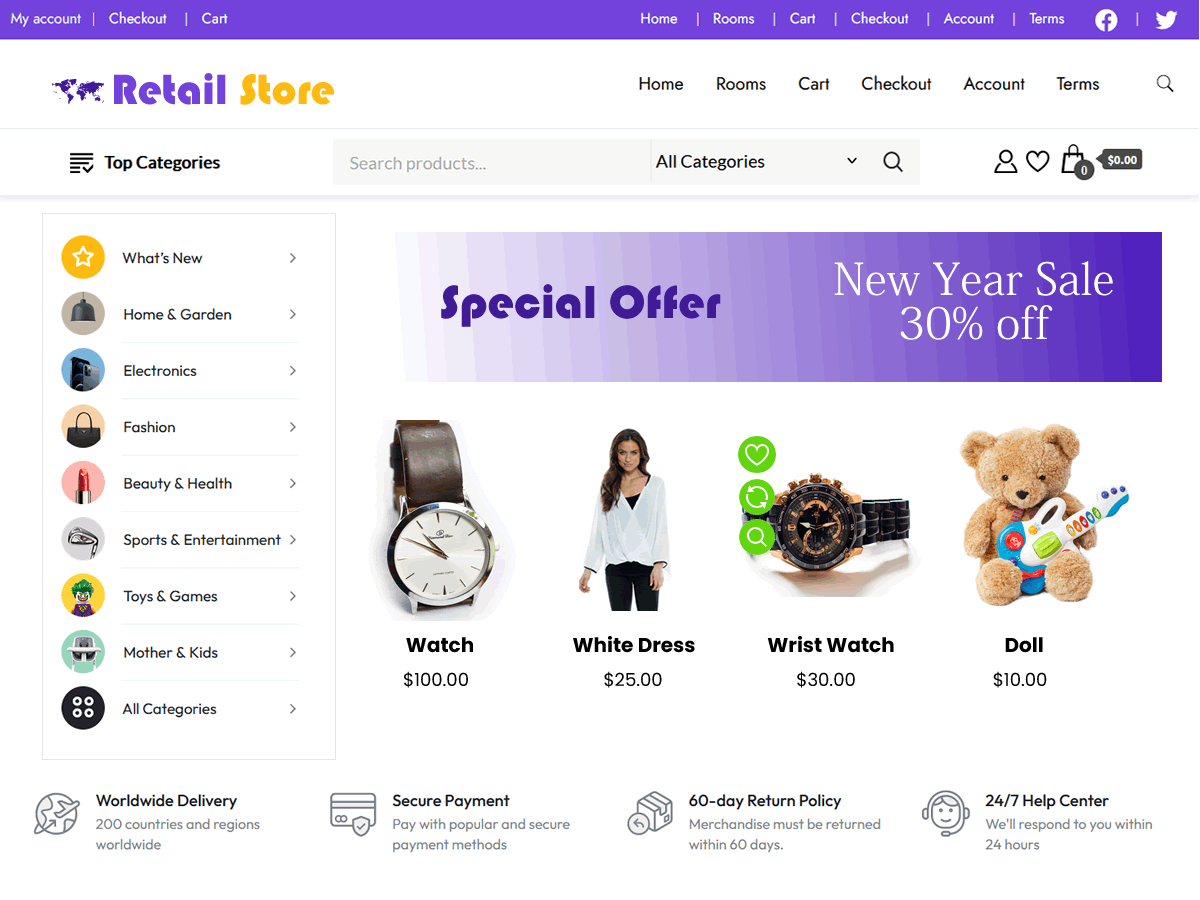 Tech Storefront WordPress 主题