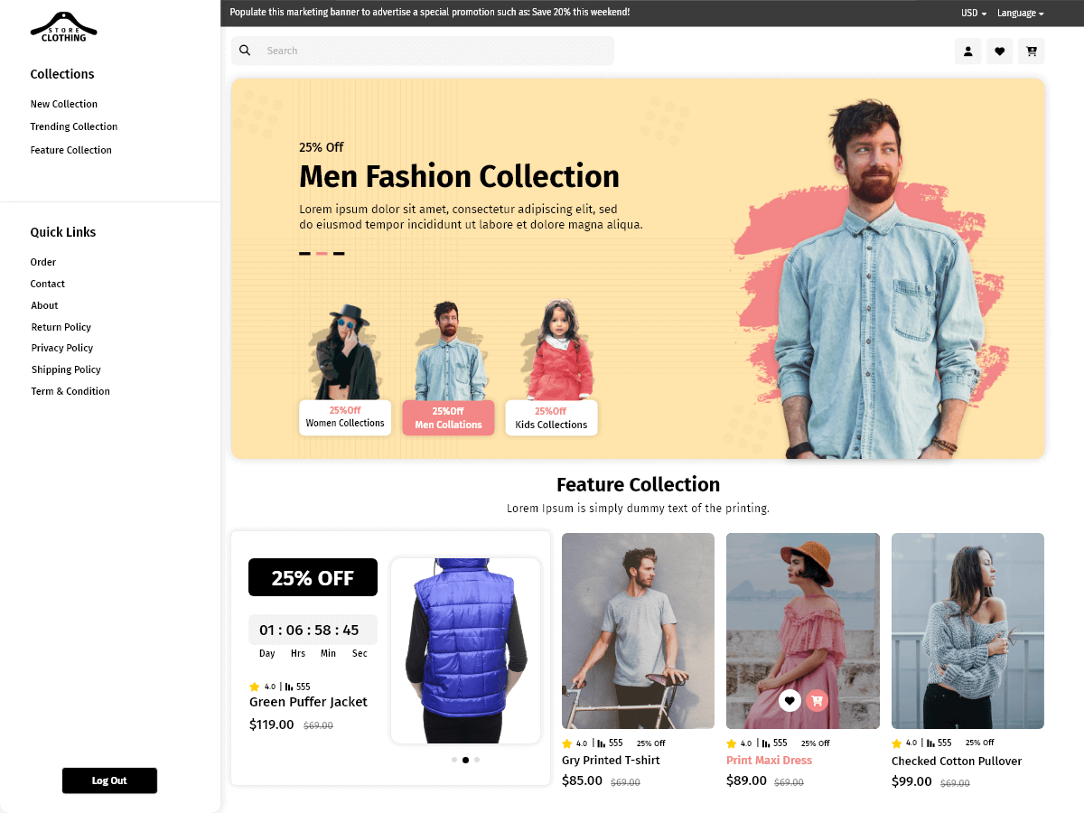 VW Clothing Store WordPress 主题