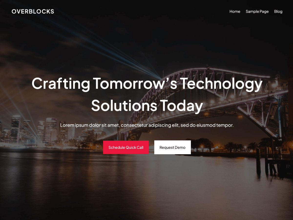 Overblocks WordPress 主题