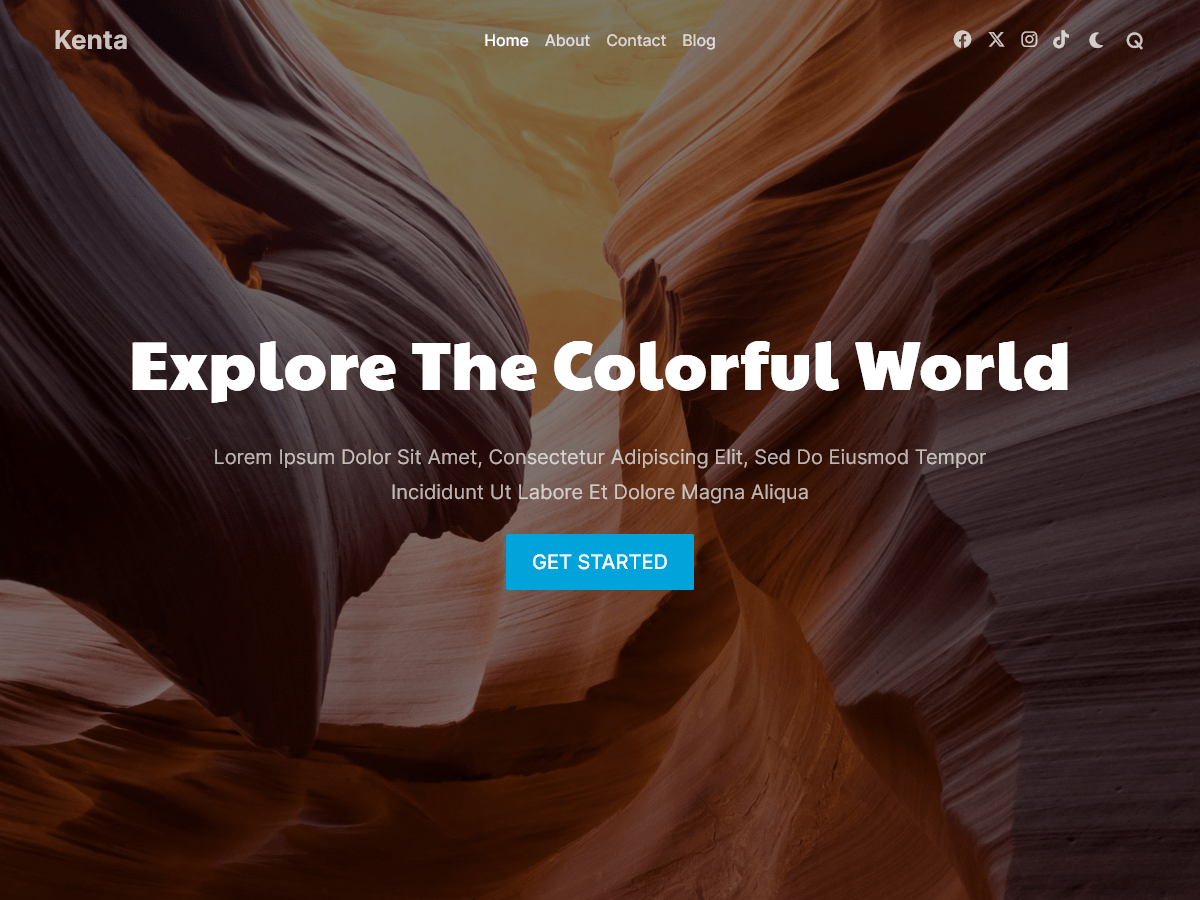 Kenta Travel Journal WordPress 主题