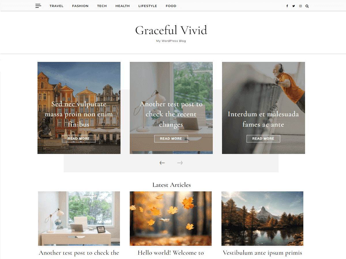 Graceful Vivid WordPress 主题