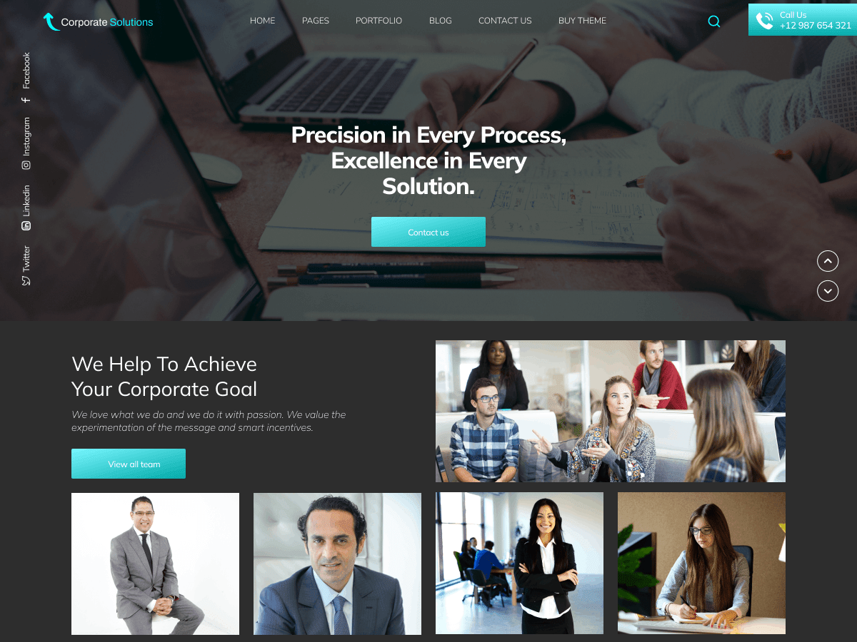 Corporate Solutions WordPress 主题
