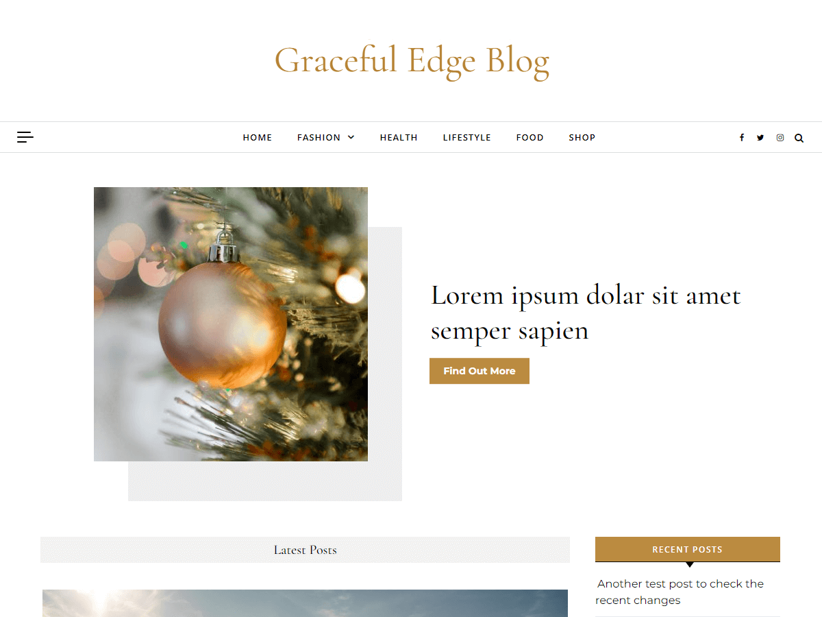 Graceful Edge Blog WordPress 主题