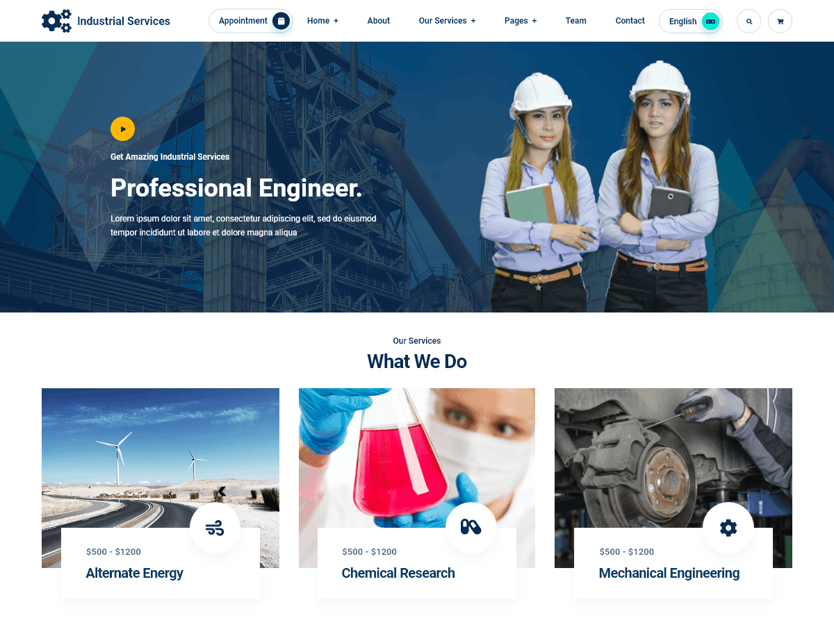 Elite Construction Industry WordPress 主题