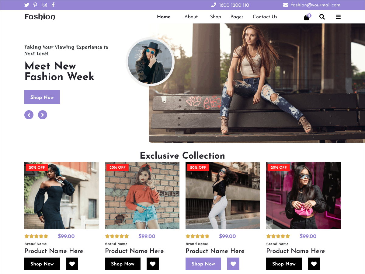 Stylish Fashion Shop WordPress 主题