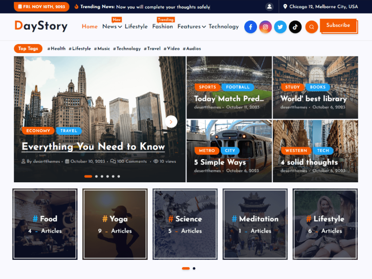 DayStory WordPress 主题