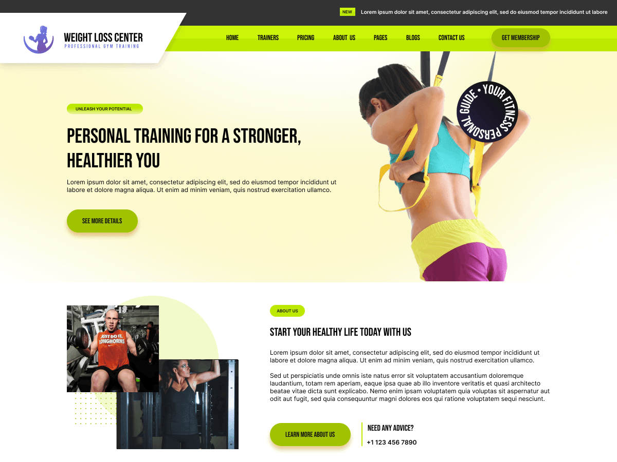 Weight Loss Center WordPress 主题