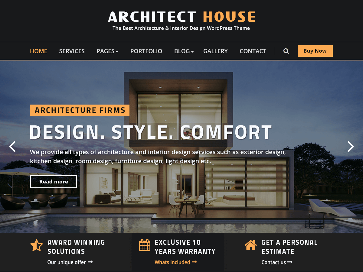 Architect House WordPress 主题