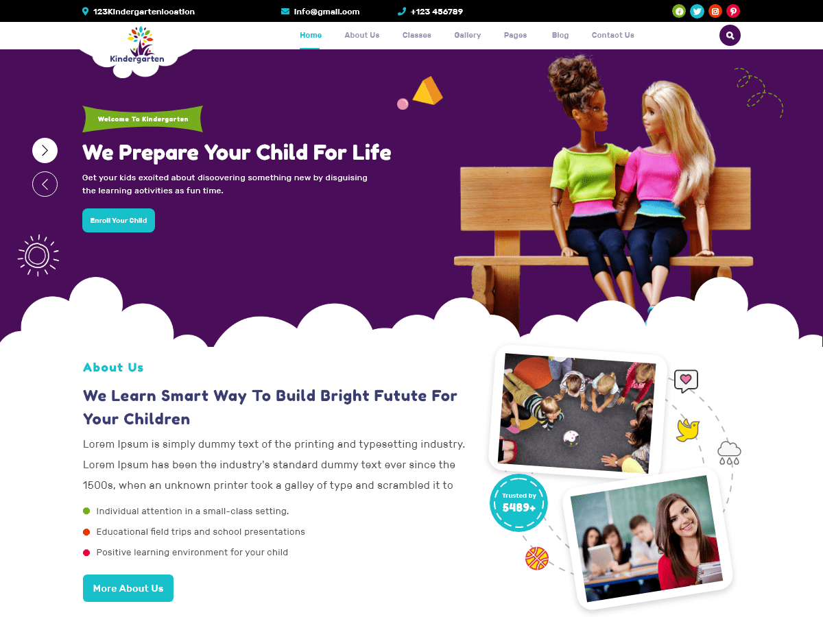 Prime Kindergarten WordPress 主题