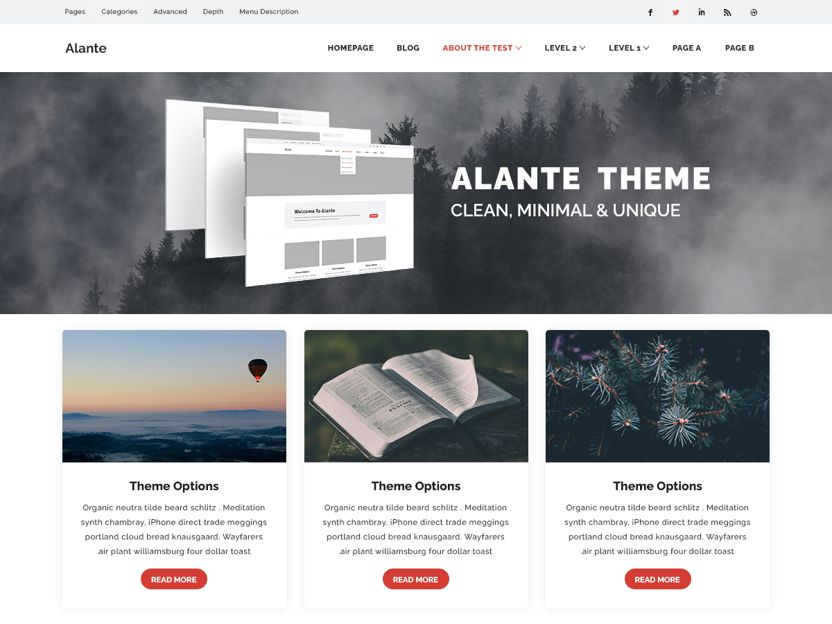 Alante eBlog WordPress 主题