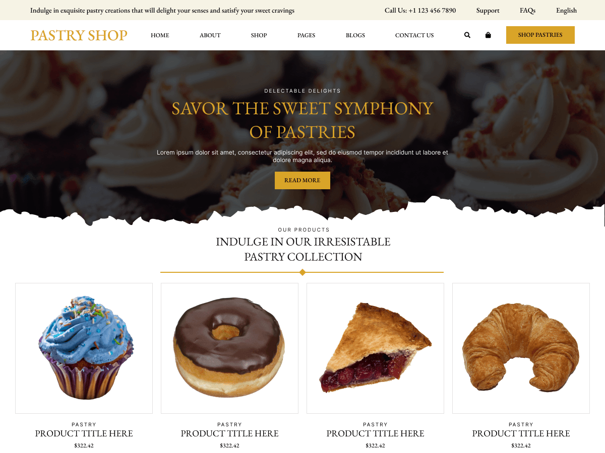 Pastry Bakers WordPress 主题