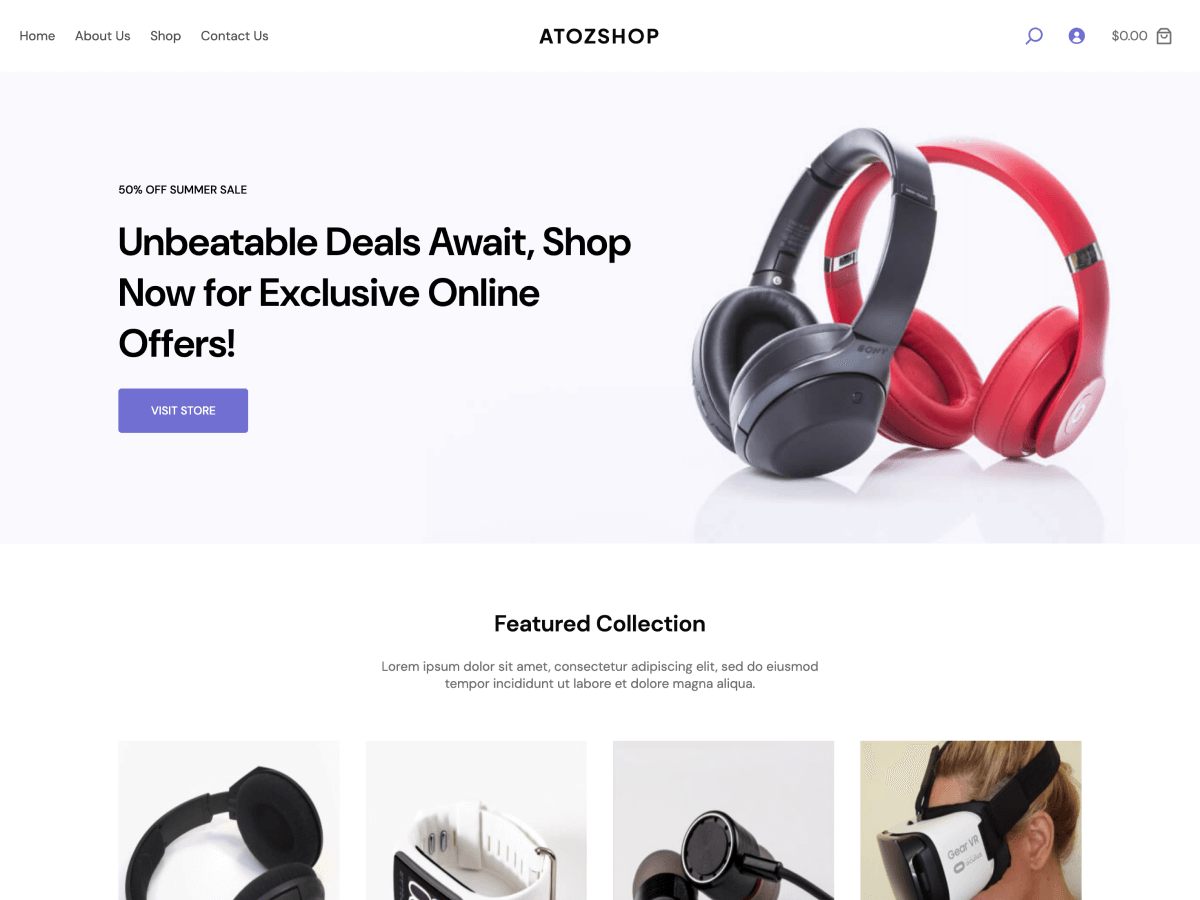 AtozShop WordPress 主题