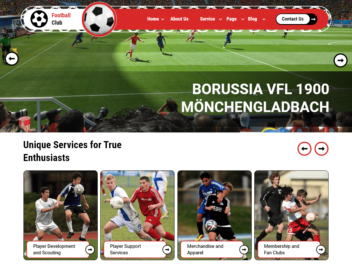 Football Academy WordPress 主题