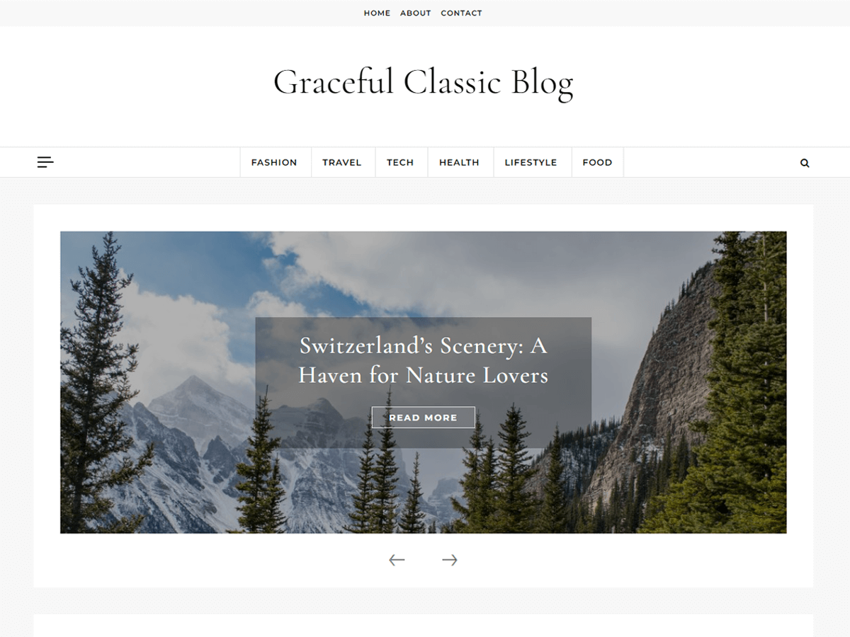 Graceful Classic Blog WordPress 主题