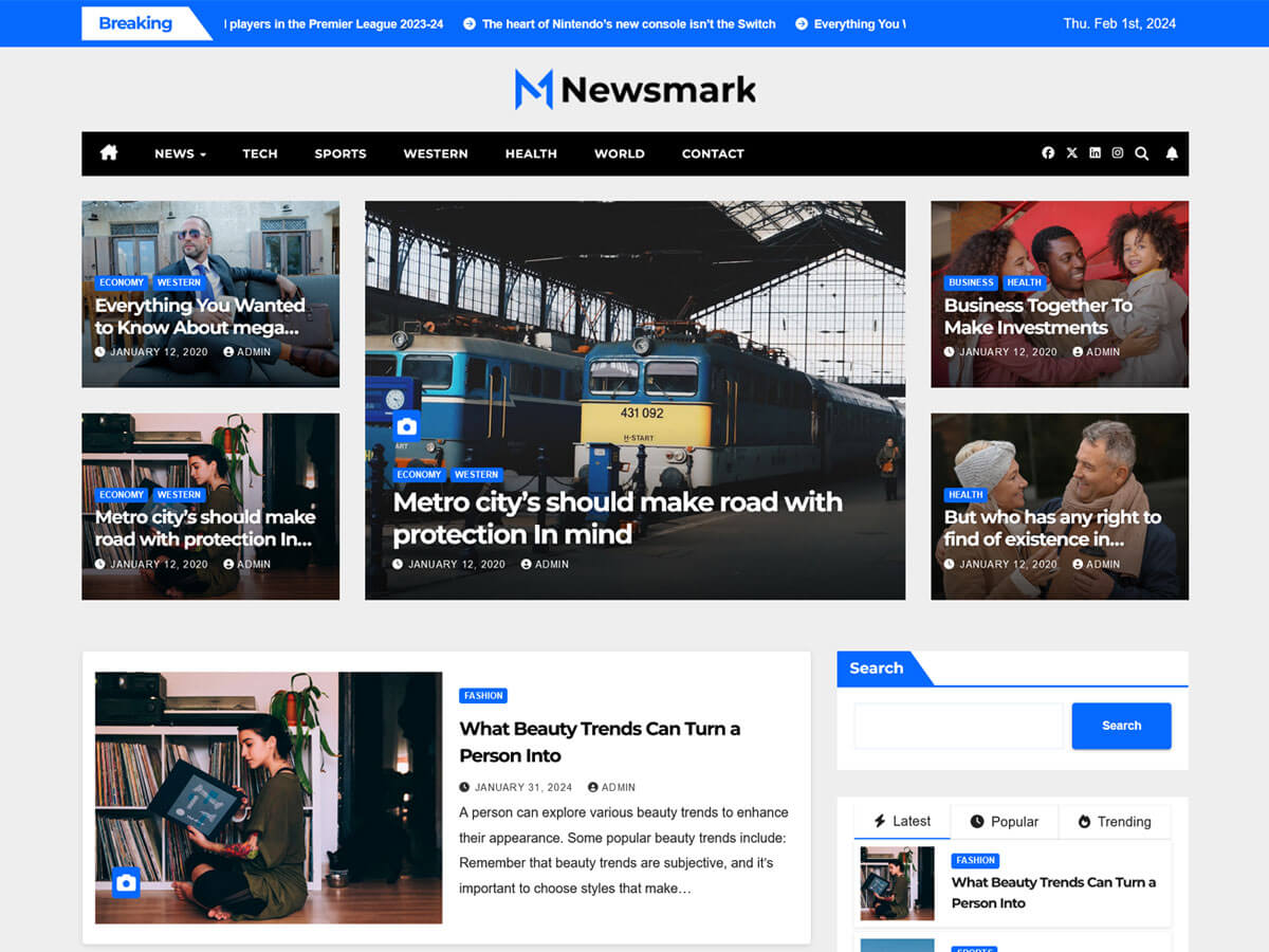 Newsmark WordPress 主题