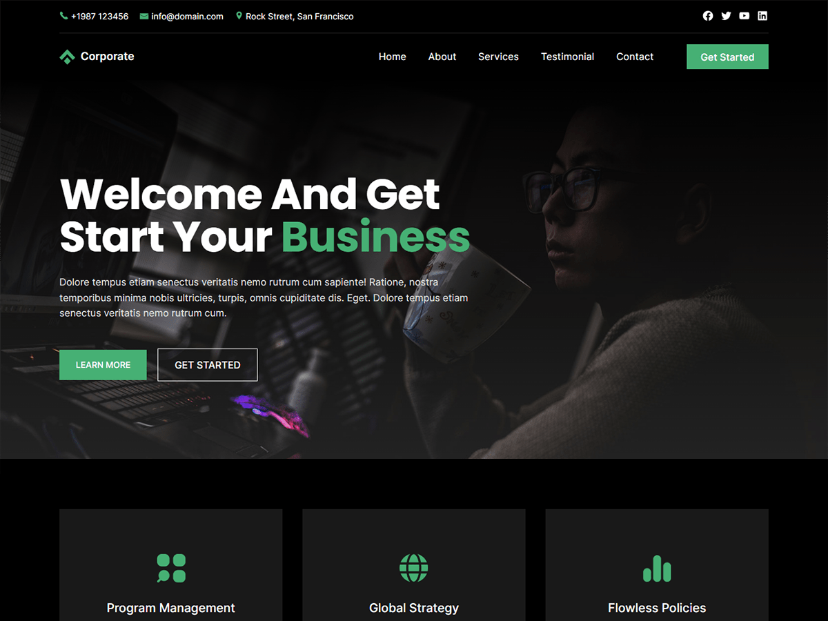 Blockskit Corporate WordPress 主题