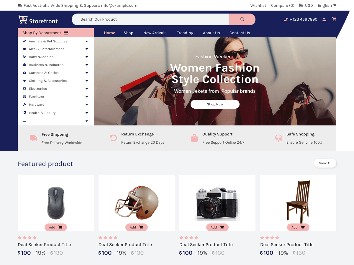 Storefront Eshop WordPress 主题