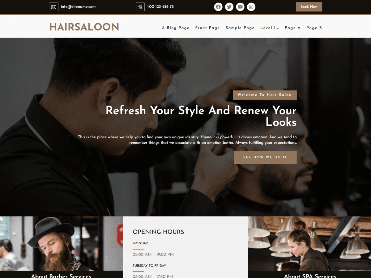 Hairsaloon WordPress 主题