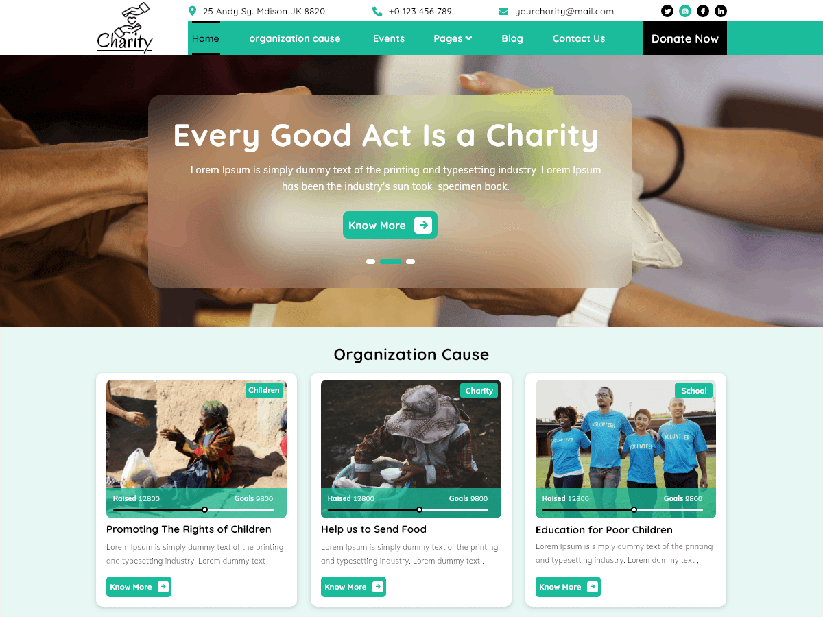 Charity Funds WordPress 主题